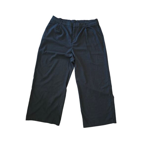 Ava & Viv Black Wide Leg Pants Size 20 | Stretchy Comfy Workwear Chic Essential - Picture 1 of 7